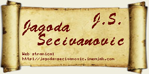 Jagoda Sečivanović vizit kartica
